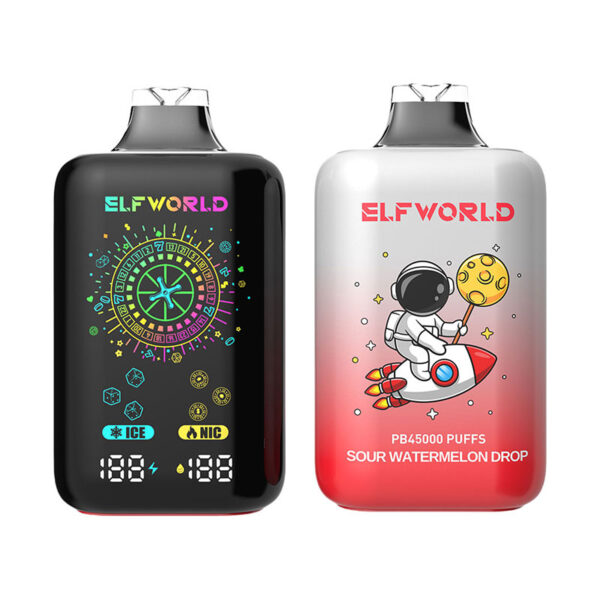 Elf World PB45000 Puffs Disposable e-Cigarette Ice&Nic Strength Adjust - Image 2