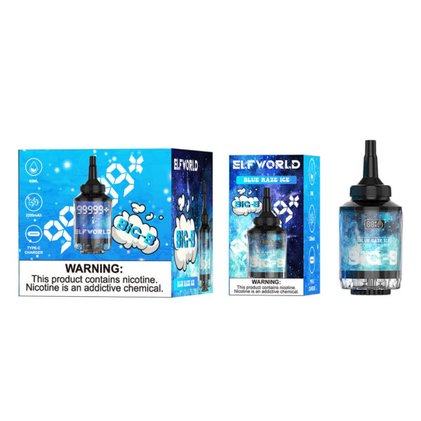 Elf World BIG-B 99999 Puffs Disposable Shisha Hookah Vaping - Image 6