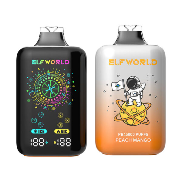 Elf World PB45000 Puffs Disposable e-Cigarette Ice&Nic Strength Adjust - Image 4