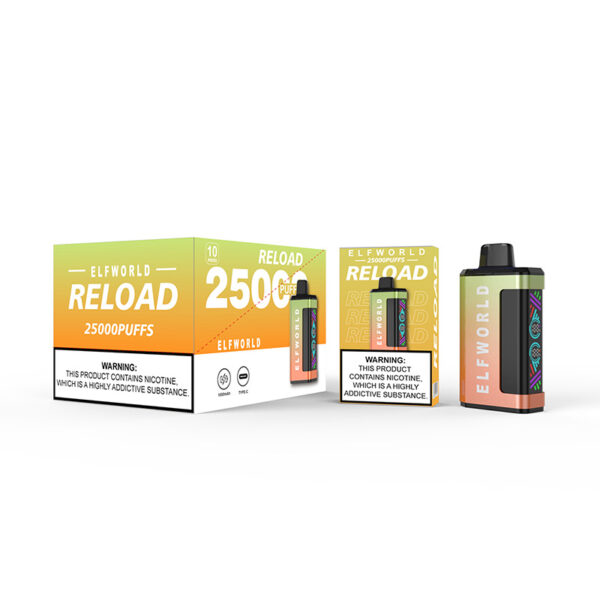 Elf World Reload 25000 Puffs Pod Replaceable Vape e-Cig - Image 9