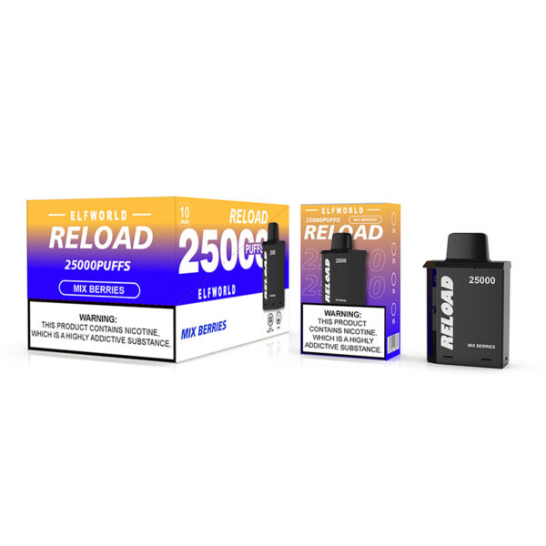 Elf World Reload 25000 Puffs Pod Replaceable Vape e-Cig - Image 7
