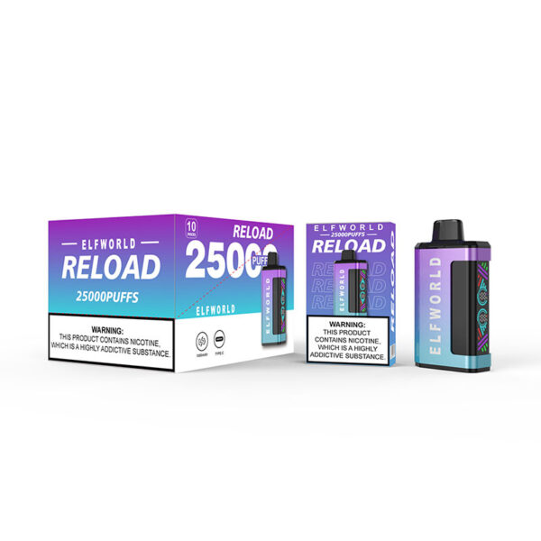 Elf World Reload 25000 Puffs Pod Replaceable Vape e-Cig - Image 10