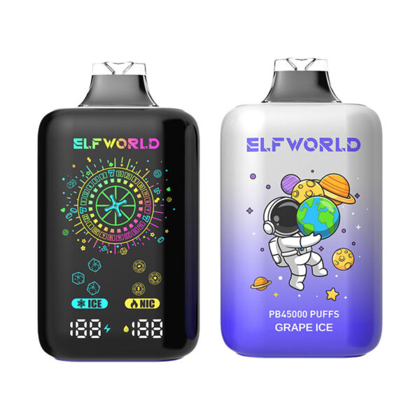 Elf World PB45000 Puffs Disposable e-Cigarette Ice&Nic Strength Adjust - Image 6