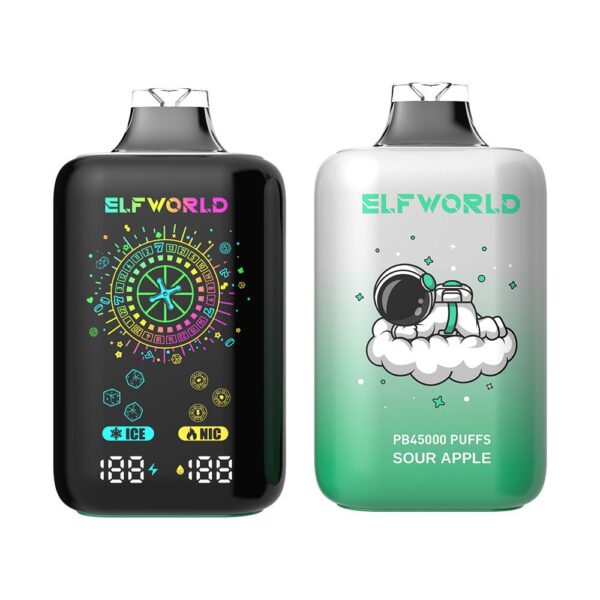 Elf World PB45000 Puffs Disposable e-Cigarette Ice&Nic Strength Adjust - Image 5