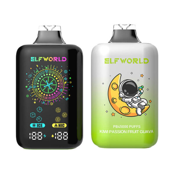 Elf World PB45000 Puffs Disposable e-Cigarette Ice&Nic Strength Adjust - Image 7