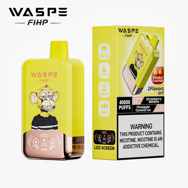 WASPE 40000 Puffs Disposable Vape China 2 Flavors in 1 - Image 4