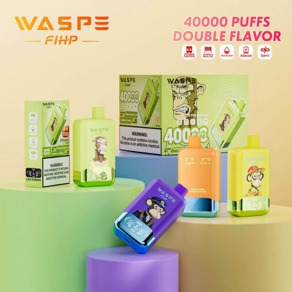 WASPE 40000 Puffs Disposable Vape China 2 Flavors in 1 - Image 5