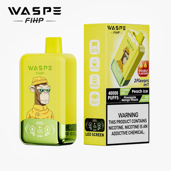 WASPE 40000 Puffs Disposable Vape China 2 Flavors in 1 - Image 7