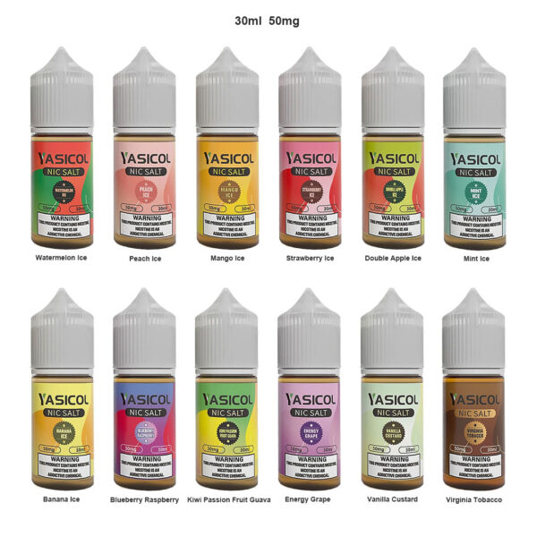 YASICOL Nic Salt eJuice 30ml 50mg - Image 3