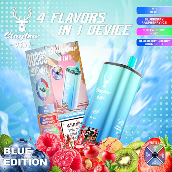 STAGBAR 4 in 1 Disposable Vape 80K Puffs - Image 5