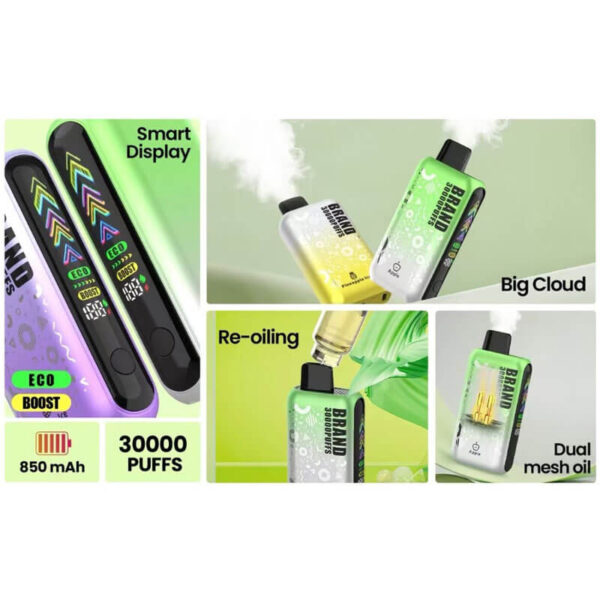 Refillable 30K Puffs DTL MTL Disposable Vape OEM ODM - Image 2