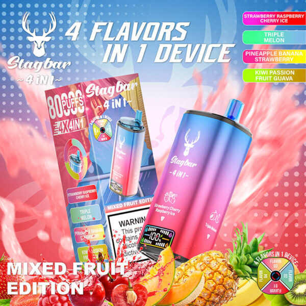 STAGBAR 4 in 1 Disposable Vape 80K Puffs - Image 2