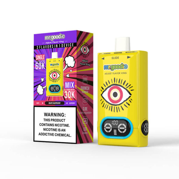 Mr.Goodie Adjust Flavor King 3 Flavors in 1 Disposable e-Cig 60K Puffs - Image 4