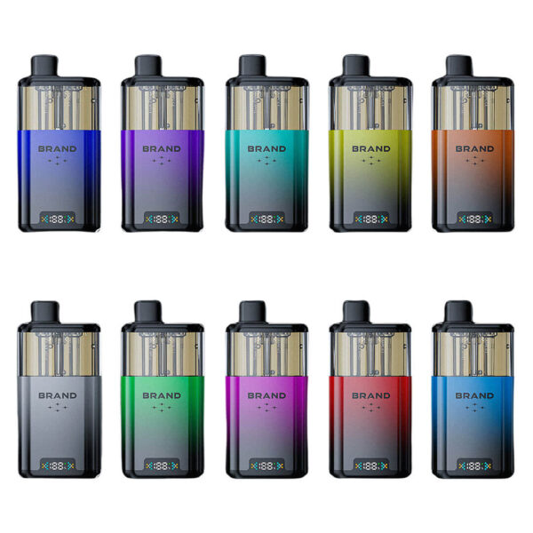 2+10ml Dual Flavors in One Disposable e-Cigarette 50K Puffs