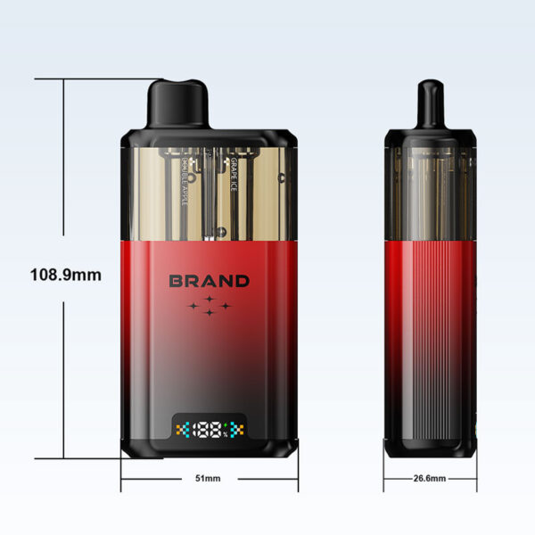2+10ml Dual Flavors in One Disposable e-Cigarette 50K Puffs - Image 4
