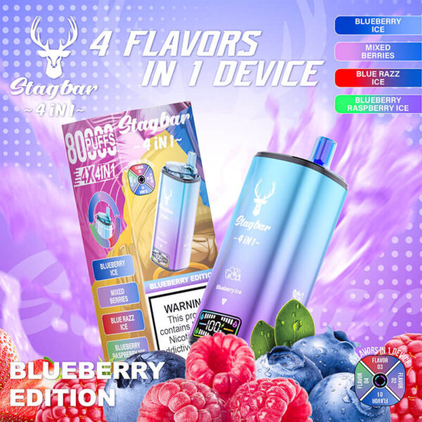STAGBAR 4 in 1 Disposable Vape 80K Puffs - Image 7