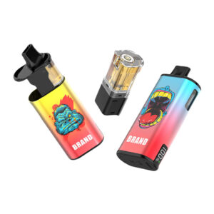 Dual 1+8ml 18000 Puffs Disposable Vape 2 Flavors in 1 OEM ODM