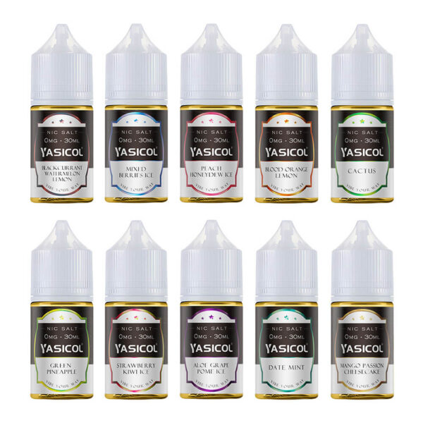 Yasicol 0 Nictoine Salt Nic e-Liquid 30ml