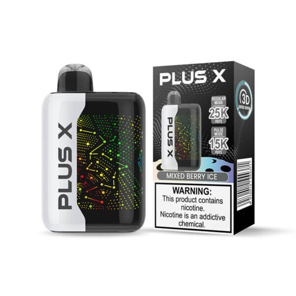 PLUS X 25K Puffs Disposable Vape with 3D Curved Screen - Image 4