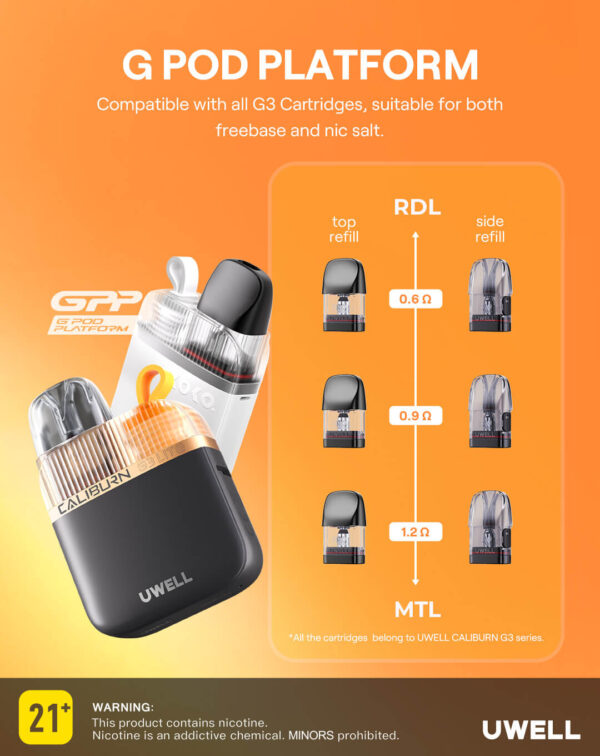 Uwell Caliburn G3 Lite Koko Box Vape Kit - Image 5