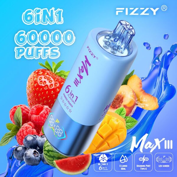 Fizzy Max III 6 in 1 Disposable e-Cigarette 60K Puffs - Image 10