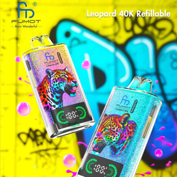 FUMOT Leopard 40K Puffs Refillable Disposable Vape - Image 3