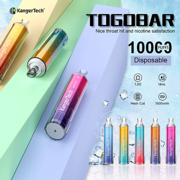Kanger TOGOBAR 10000 Puffs Non-Rechargeable Disposable Vape - Image 2