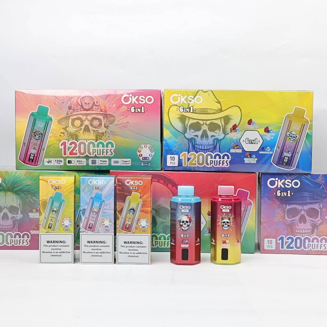 OKSO 6 in 1 Disposable Vape 120K Puffs - Image 7