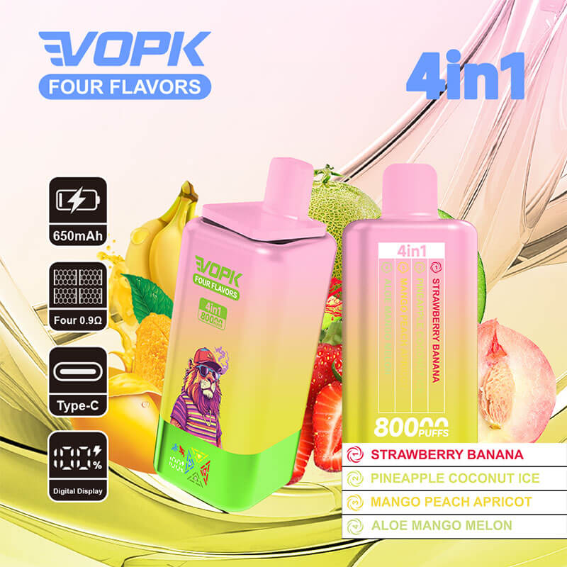 VOPK Four 80000 Puffs Disposable e-Cigarette 4 Flavors in 1 | Wholesale Disposable Vape Manufacturer - Image 7