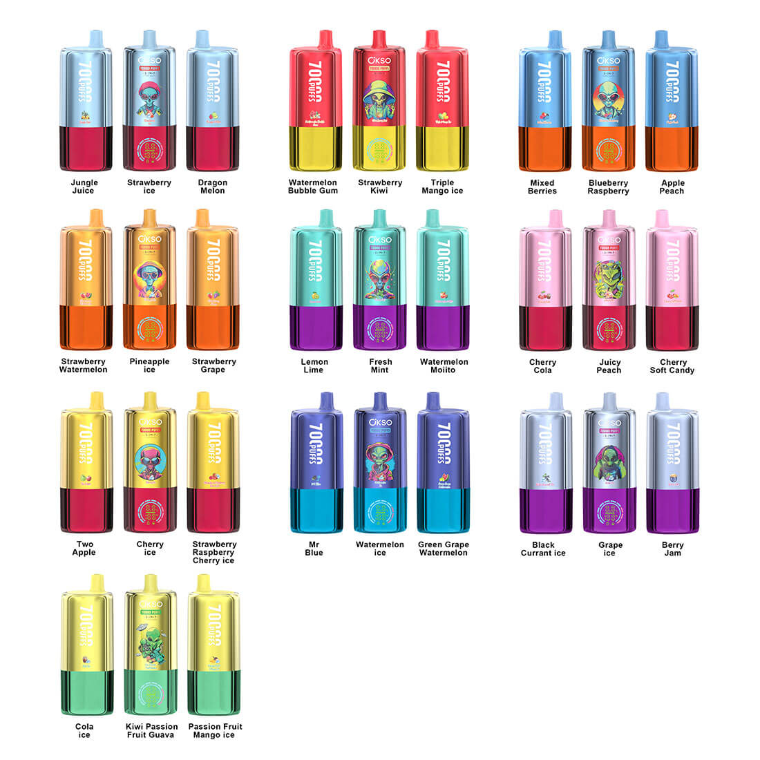 OKSO 3 in 1 70K Puffs Disposable Pod Device - Image 6