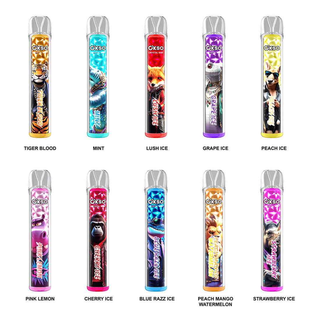OKSO Crystal Bar 800 Puffs Disposable e-Cig - Image 8