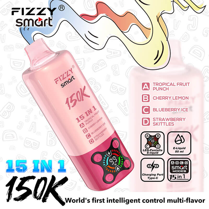 FIZZY Smart 150K Puffs Disposable Vape 15 in 1 - Image 2