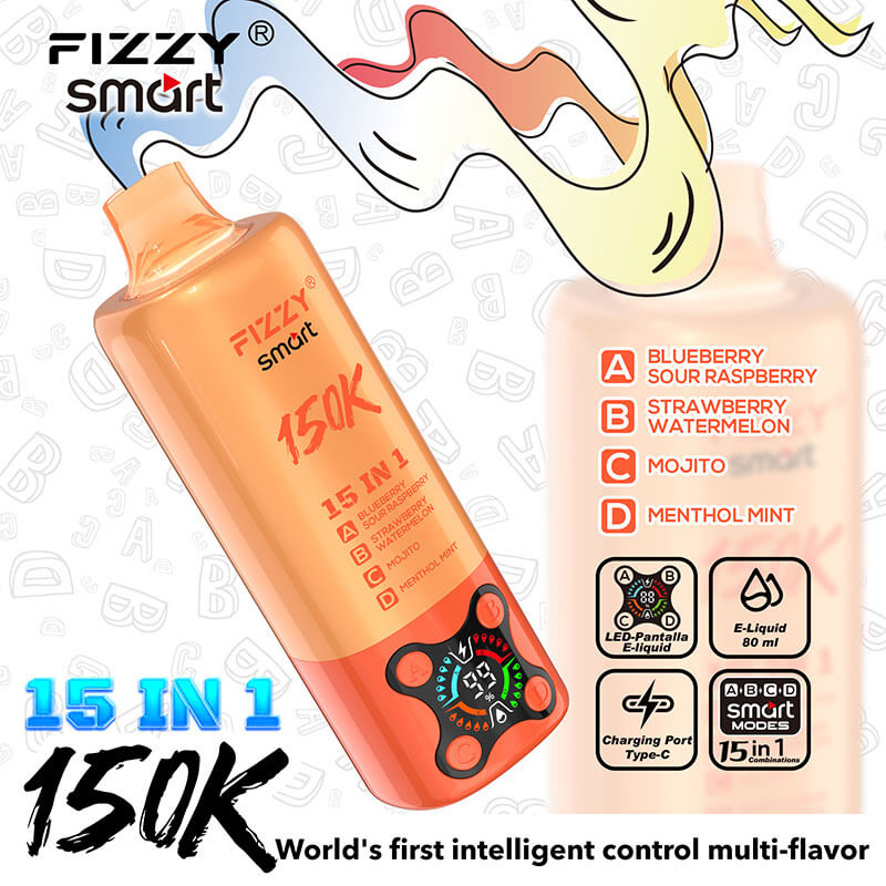 FIZZY Smart 150K Puffs Disposable Vape 15 in 1 - Image 3