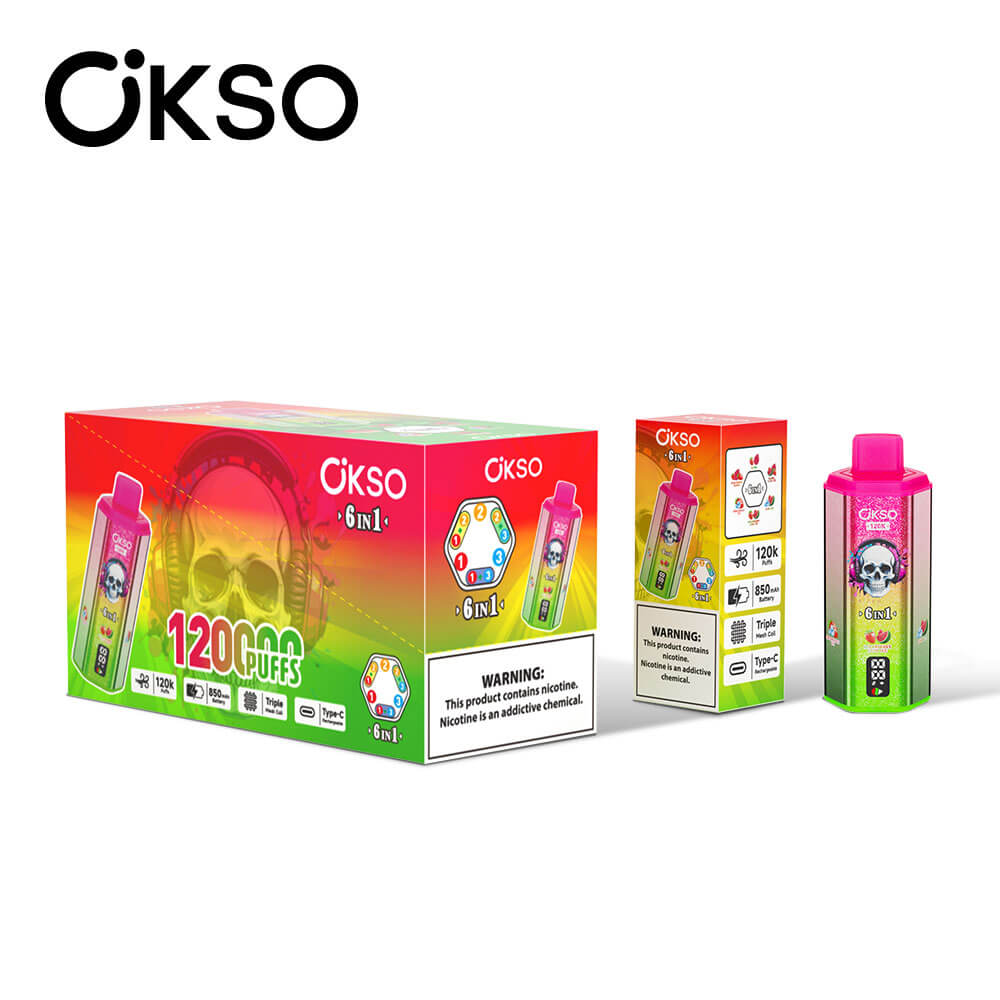 OKSO 6 in 1 Disposable Vape 120K Puffs - Image 8