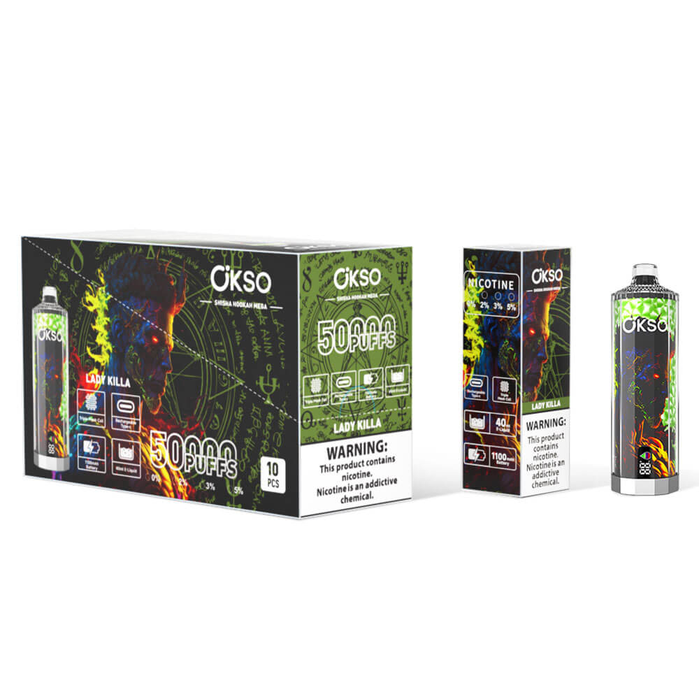 OKSO Shisha Hookah Mega 50K Puffs Disposable Vape - Image 7