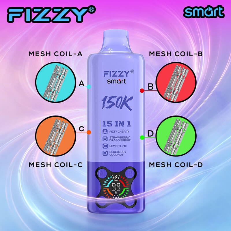 FIZZY Smart 150K Puffs Disposable Vape 15 in 1 - Image 4