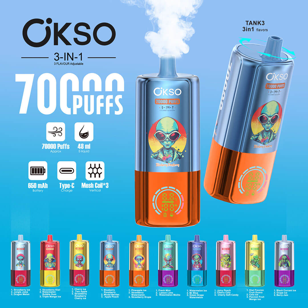OKSO 3 in 1 70K Puffs Disposable Pod Device - Image 5