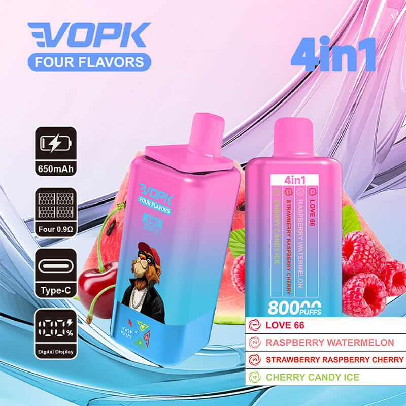 VOPK Four 80000 Puffs Disposable e-Cigarette 4 Flavors in 1 | Wholesale Disposable Vape Manufacturer - Image 8