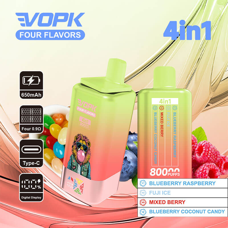 VOPK Four 80000 Puffs Disposable e-Cigarette 4 Flavors in 1 | Wholesale Disposable Vape Manufacturer - Image 9