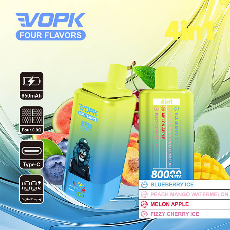 VOPK Four 80000 Puffs Disposable e-Cigarette 4 Flavors in 1 | Wholesale Disposable Vape Manufacturer - Image 6